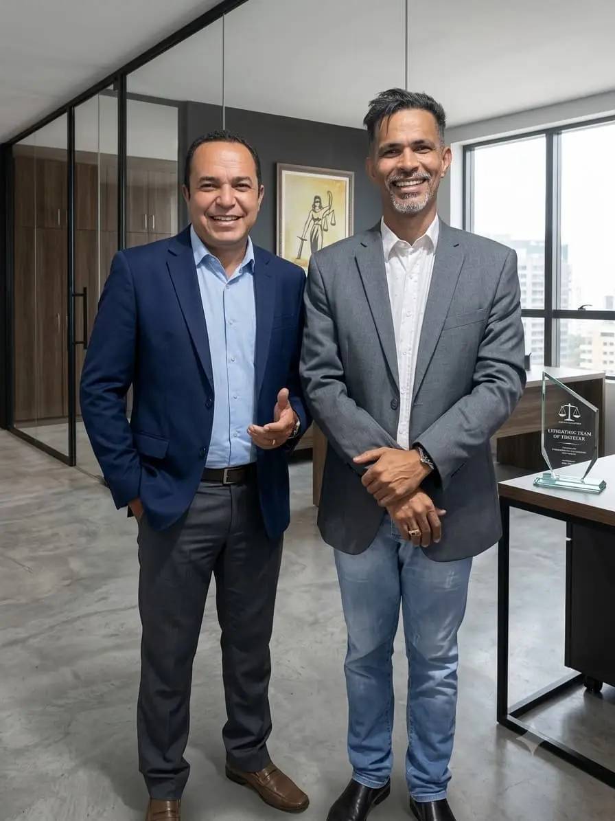 Dr. Isaías Rufino em atendimento no seu escritório de advocacia em Goiânia
